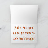 Trick oder Treat Halloween Maus mit Candy Corns Karte (Innenseite)