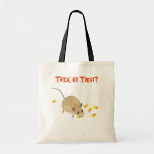 Trick oder Treat Halloween Maus mit Candy Corns Tragetasche
