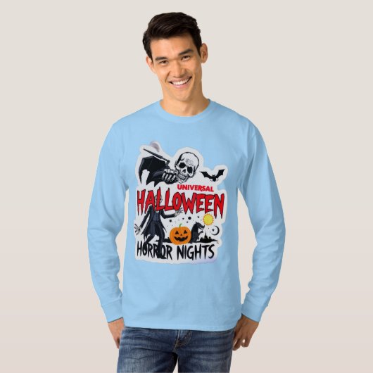 Trick oder Treat Halloween Men's Long Sleeve T - S T-Shirt (Vorne ganz)