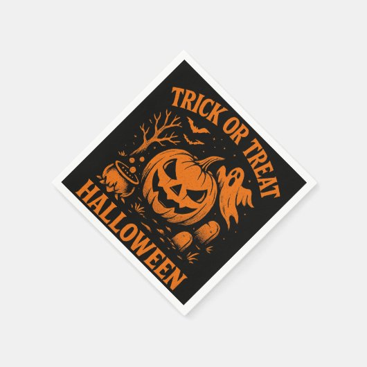 Trick oder Treat Halloween Napkins Serviette (Ecke)