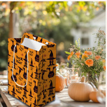 Trick oder Treat Halloween niedlich orange