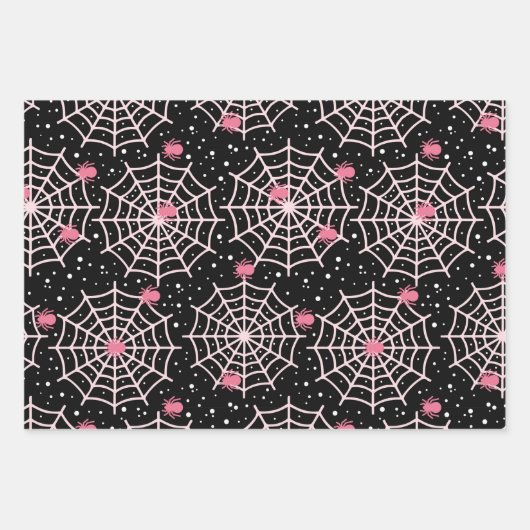 Trick oder Treat Halloween-niedliche Symbole Geschenkpapier Set (Vorderseite)