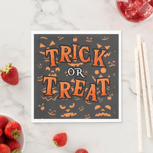 Trick oder Treat Halloween Paper Napkins Serviette (Beispiel)