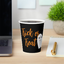Trick oder Treat Halloween Pappbecher