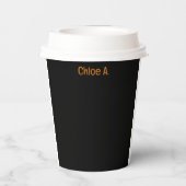 Trick oder Treat Halloween Pappbecher (Rückseite)