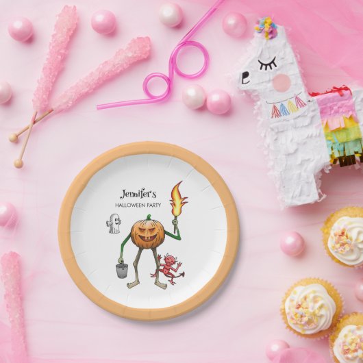 Trick oder Treat Halloween Pappteller (Party)