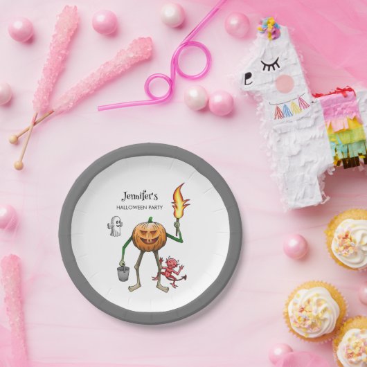 Trick oder Treat Halloween Pappteller (Party)