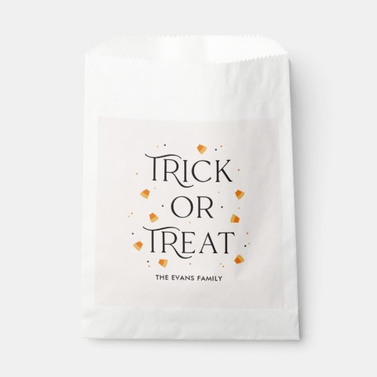 Trick oder Treat Halloween-Party Bevorzugung Tasch Geschenktütchen (Vorderseite)