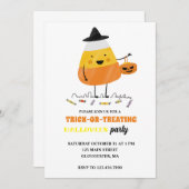 Trick oder Treat Halloween-Party Einladung (Vorne/Hinten)
