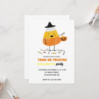 Trick oder Treat Halloween-Party Einladung