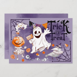 Trick oder Treat! Halloween-Party Einladung