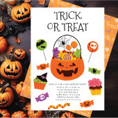 Trick oder Treat Halloween-Party Einladung