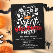 Trick oder Treat Halloween-Party Einladung