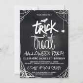 Trick oder Treat Halloween-Party Einladung (Vorderseite)