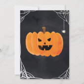 Trick oder Treat Halloween-Party Einladung (Rückseite)