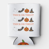 Trick oder Treat Halloween-Party Ghost Witch Bat Dosenkühler (Vorderseite)