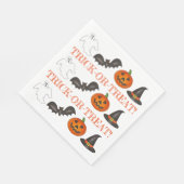 Trick oder Treat Halloween-Party Ghost Witch Bat Serviette (Ecke)