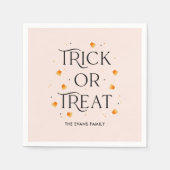 Trick oder Treat Halloween-Party Napkins Serviette (Vorderseite)