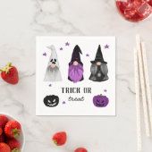 Trick oder Treat Halloween-Party | Niedlich Spooky Serviette (Beispiel)