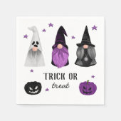 Trick oder Treat Halloween-Party | Niedlich Spooky Serviette (Vorderseite)