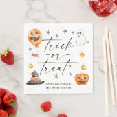 Trick oder Treat Halloween-Party Serviette (Beispiel)