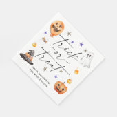 Trick oder Treat Halloween-Party Serviette (Ecke)