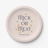 Trick oder Treat Halloween-Party Teller (Vorderseite)