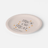 Trick oder Treat Halloween-Party Teller (Schrägansicht)