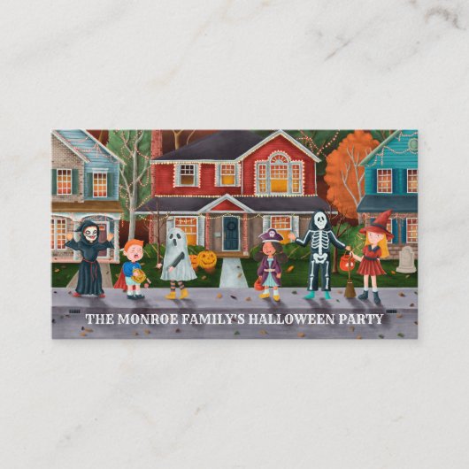 Trick oder Treat, Halloween-Party Ticket Einladung (Vorderseite)