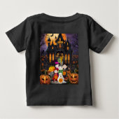 Trick oder Treat Halloween Personalidentieller Nam Baby T-shirt (Rückseite)