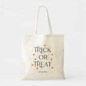 Trick oder Treat Halloween Personalisiert Tote Bag Tragetasche (Vorne)