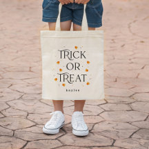 Trick oder Treat Halloween Personalisiert Tote Bag