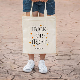 Trick oder Treat Halloween Personalisiert Tote Bag Tragetasche