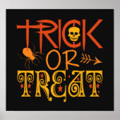 Trick oder Treat Halloween-Poster Poster (Vorne)