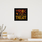 Trick oder Treat Halloween-Poster Poster (Küche)