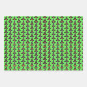 Trick oder Treat Halloween Print Pumpkin Bat Hexe Geschenkpapier Set (Vorderseite 3)