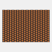 Trick oder Treat Halloween Print Pumpkin Bat Hexe Geschenkpapier Set (Vorderseite)