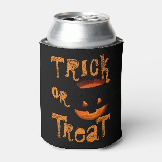Trick oder Treat Halloween Pumpkin Dosenkühler (Kanne Vorderseite)