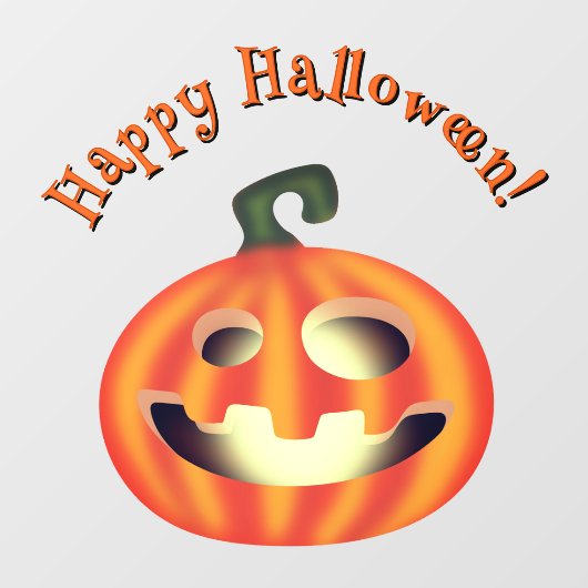 Trick oder Treat Halloween Pumpkin Fensteraufkleber (Blatt)