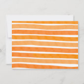 Trick oder Treat Halloween Pumpkin Foto Geburtstag Einladung (Rückseite)