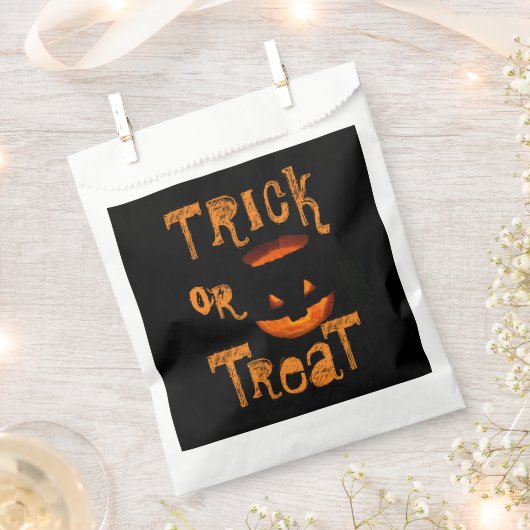 Trick oder Treat Halloween Pumpkin Geschenktütchen (Ausgeschnitten)
