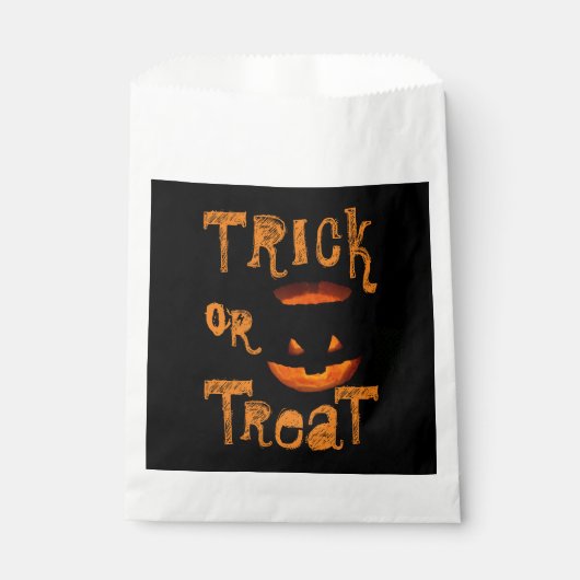 Trick oder Treat Halloween Pumpkin Geschenktütchen (Vorderseite)