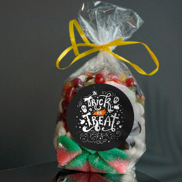 Trick oder Treat Halloween Runder Aufkleber
