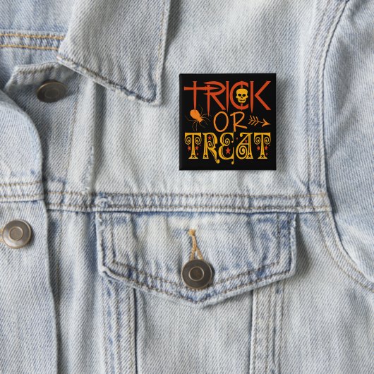 Trick- oder Treat-Halloween-Schaltflächen Button (Beispiel)