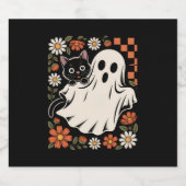 Trick oder Treat Halloween Schaumweinetikett (Einzelnes Label)