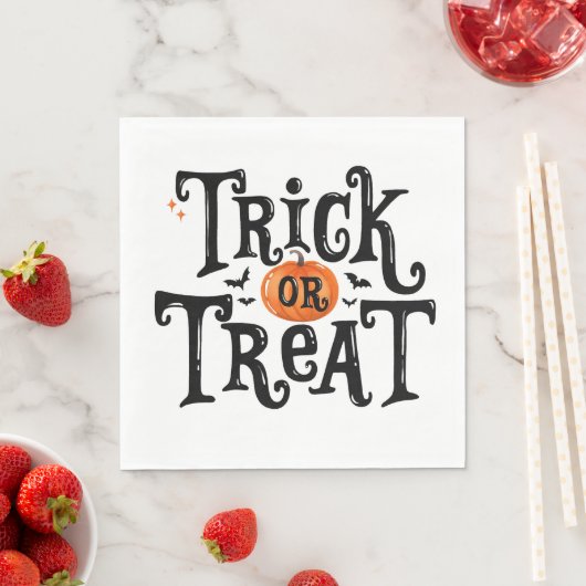 Trick oder Treat Halloween Serviette (Beispiel)
