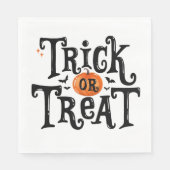 Trick oder Treat Halloween Serviette (Vorderseite)
