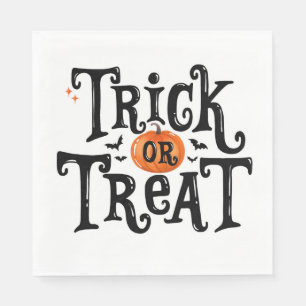 Trick oder Treat Halloween Serviette
