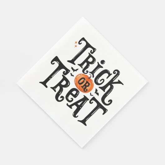 Trick oder Treat Halloween Serviette (Ecke)