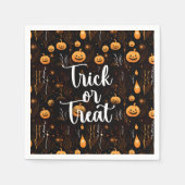 Trick oder Treat Halloween Serviette (Vorderseite)